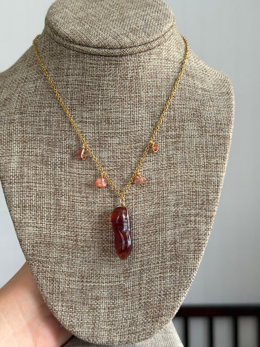 Carnelian necklace ✨