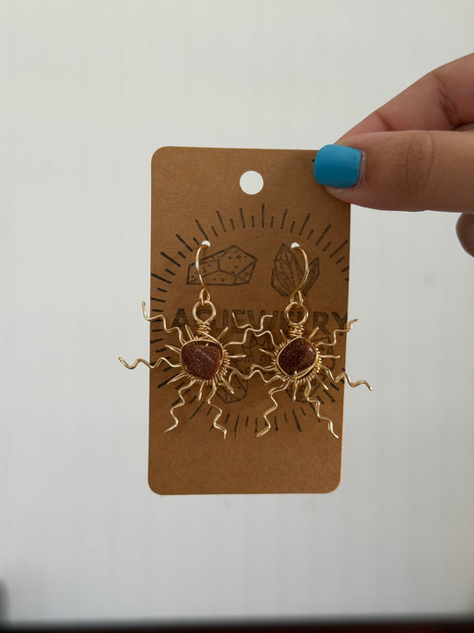 Customized Sun wire earrings ☀️💫