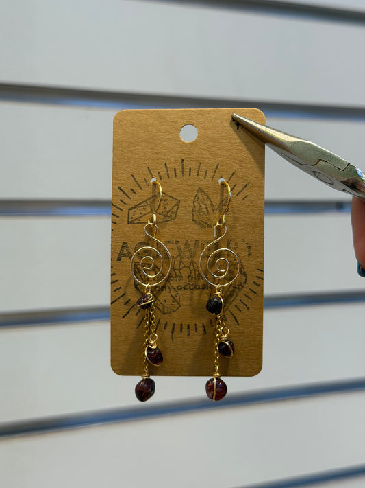 Swirl earrings