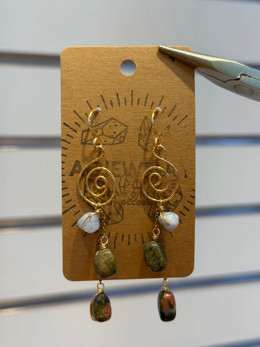Swirl earrings