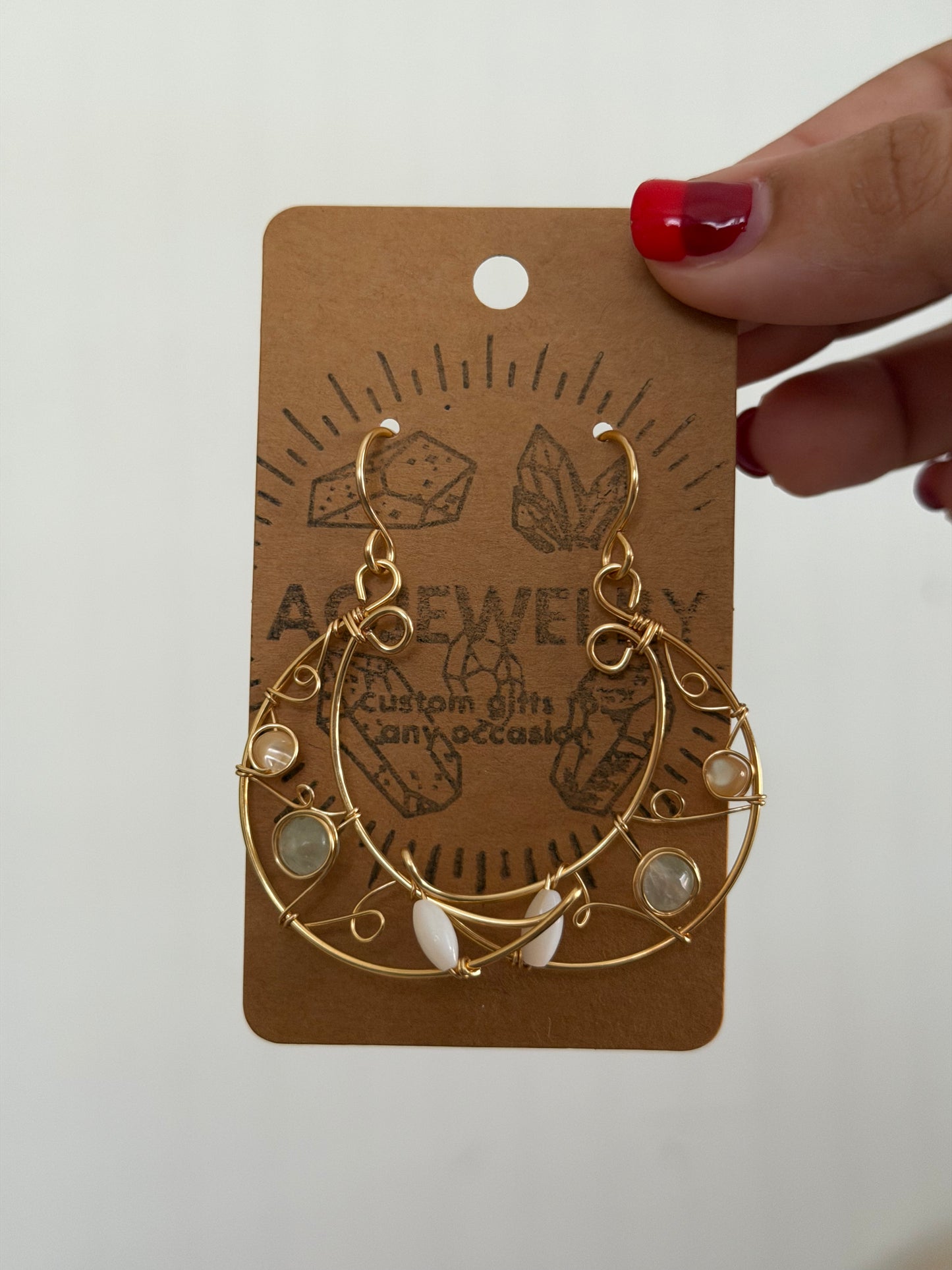 Moon earrings