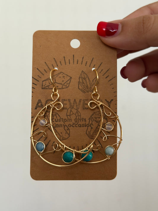 Moon earrings