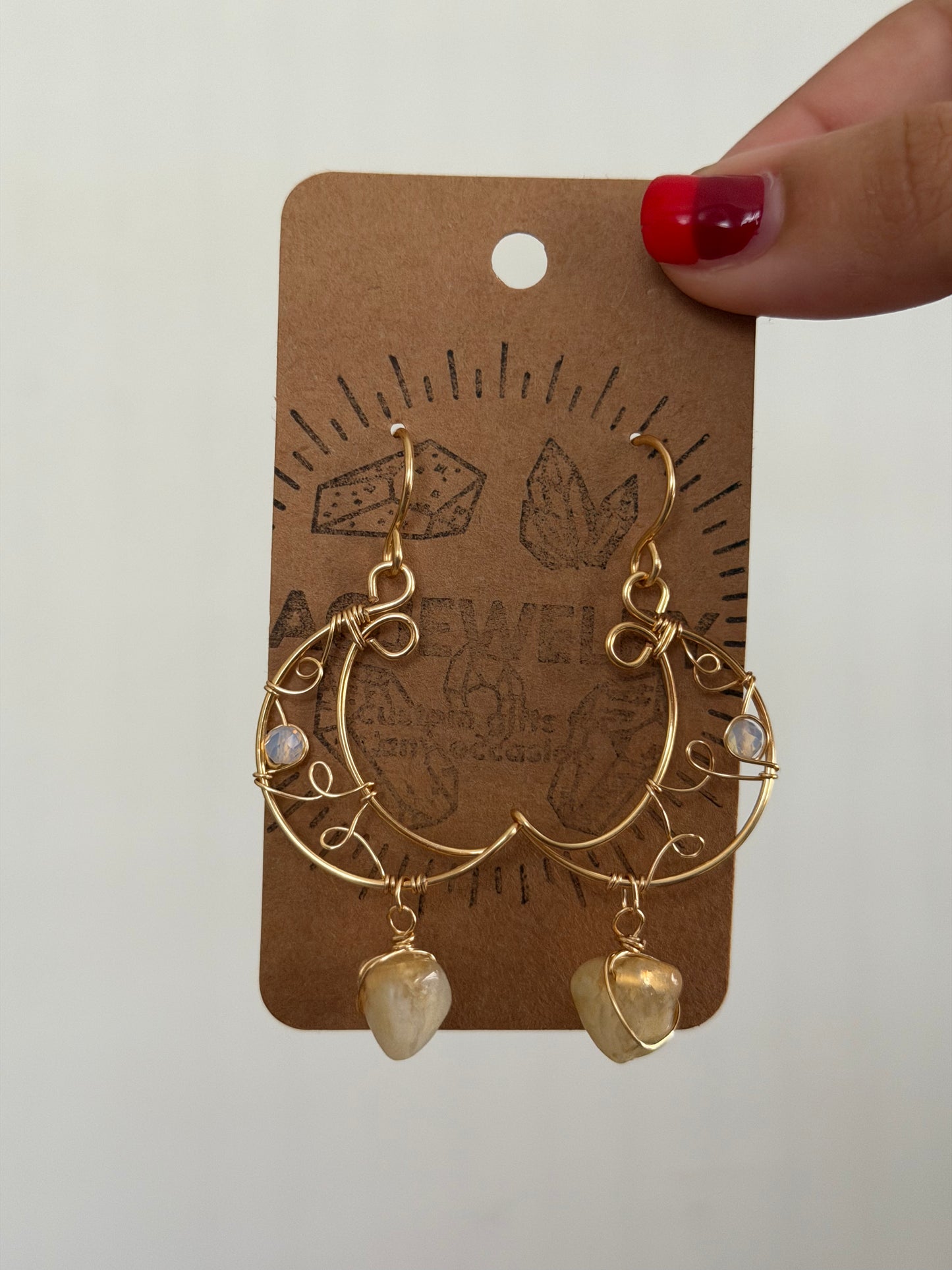 Moon earrings 🌛