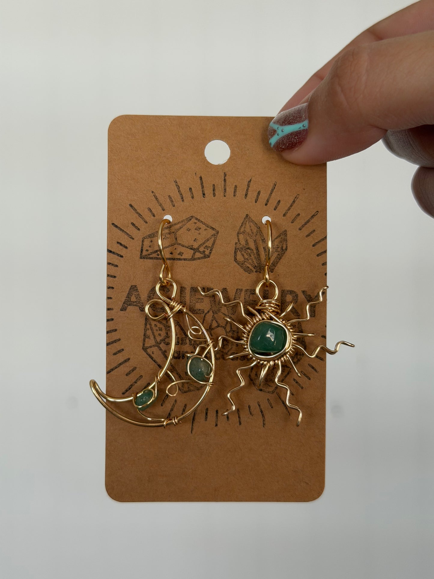 Sun moon earrings 🌞🌜