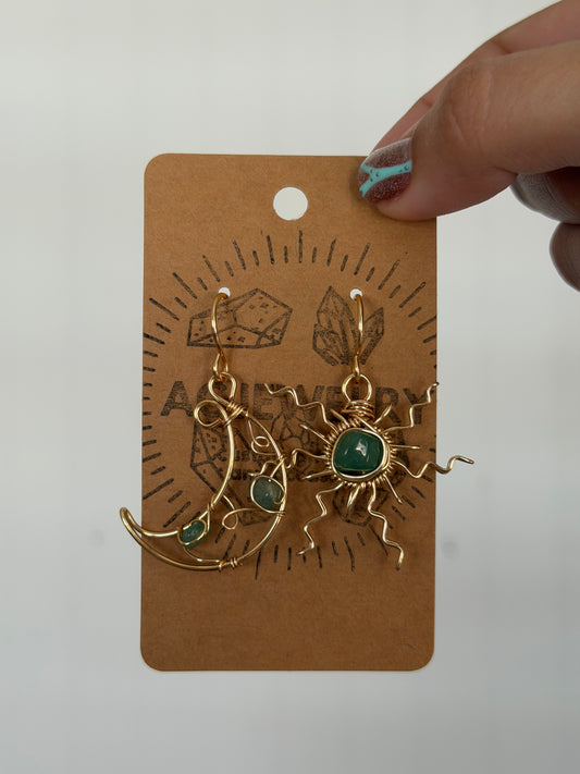 Sun moon earrings 🌞🌜