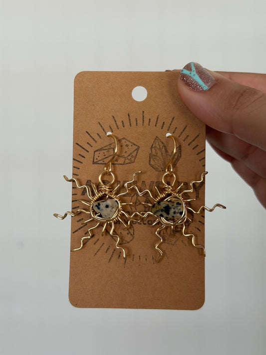 Sun wire earrings 🌞