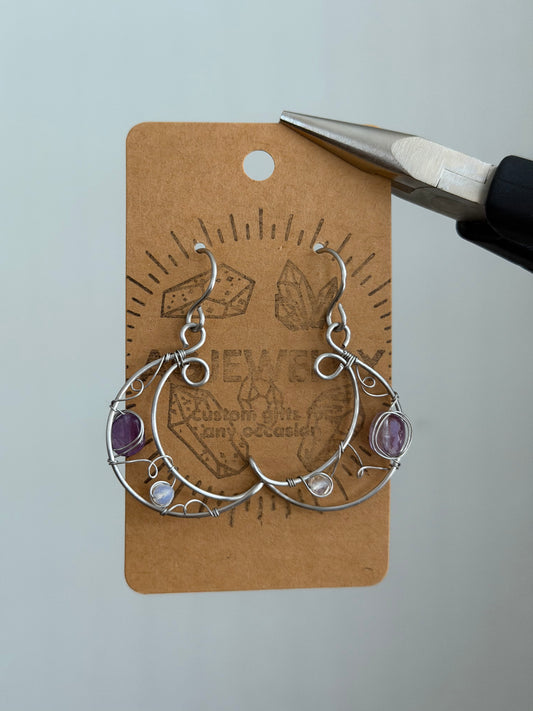 Moon earrings