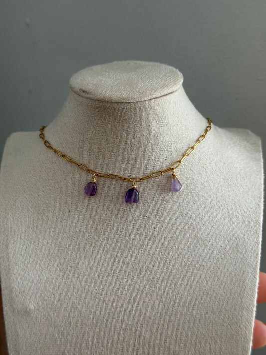 Amethyst necklace