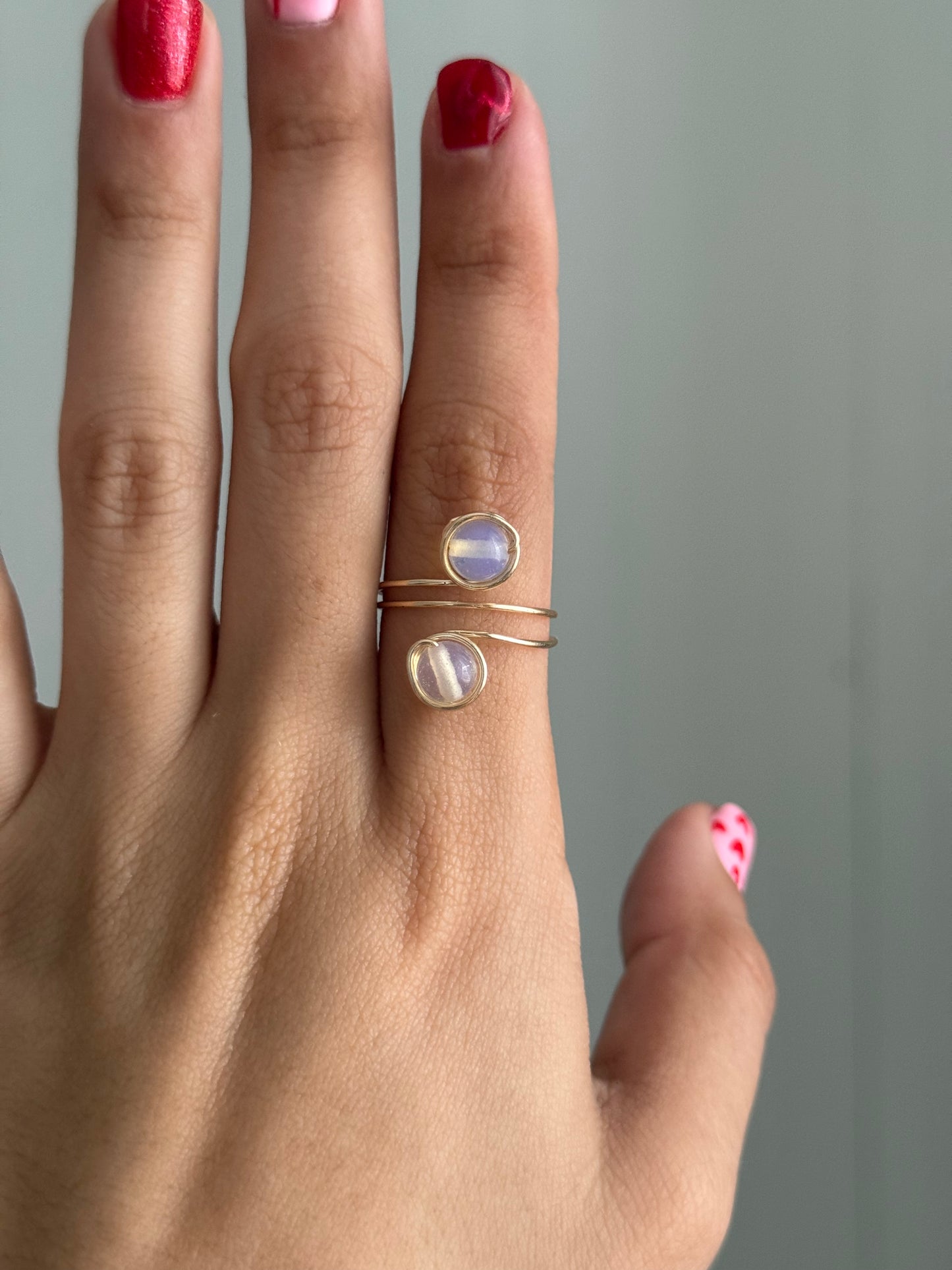 Double stone ring