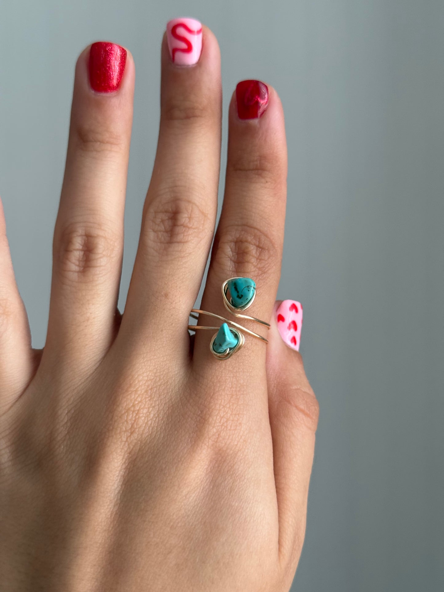 Double stone ring