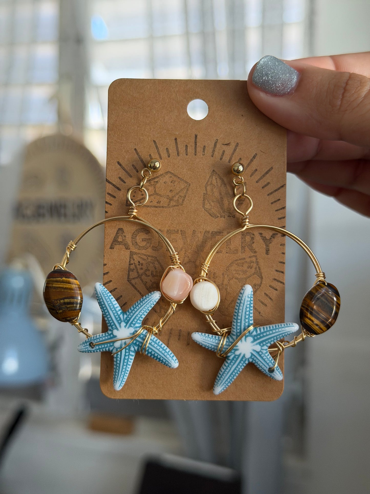 Starfish earrings