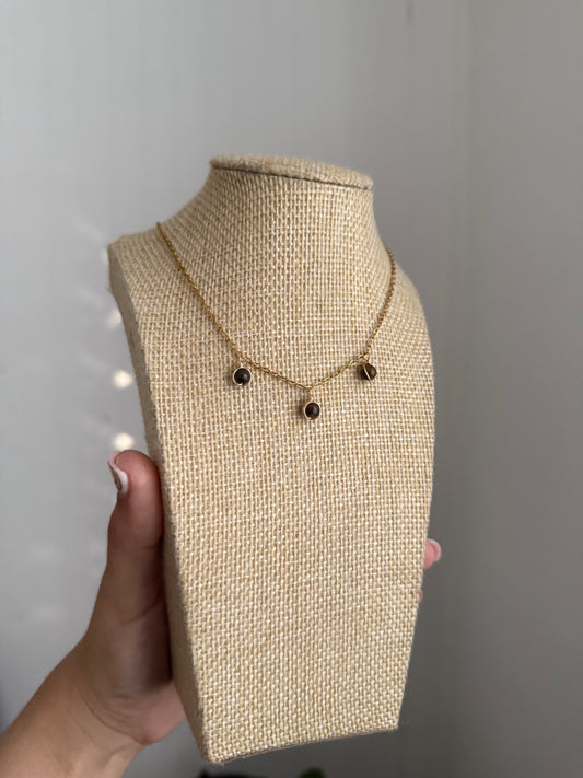 Customized Triple stone necklace ✨