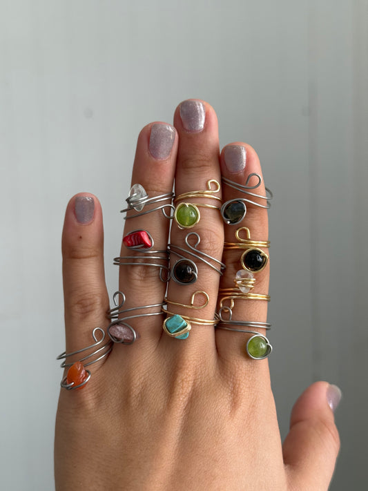 One loop stone ring ✨