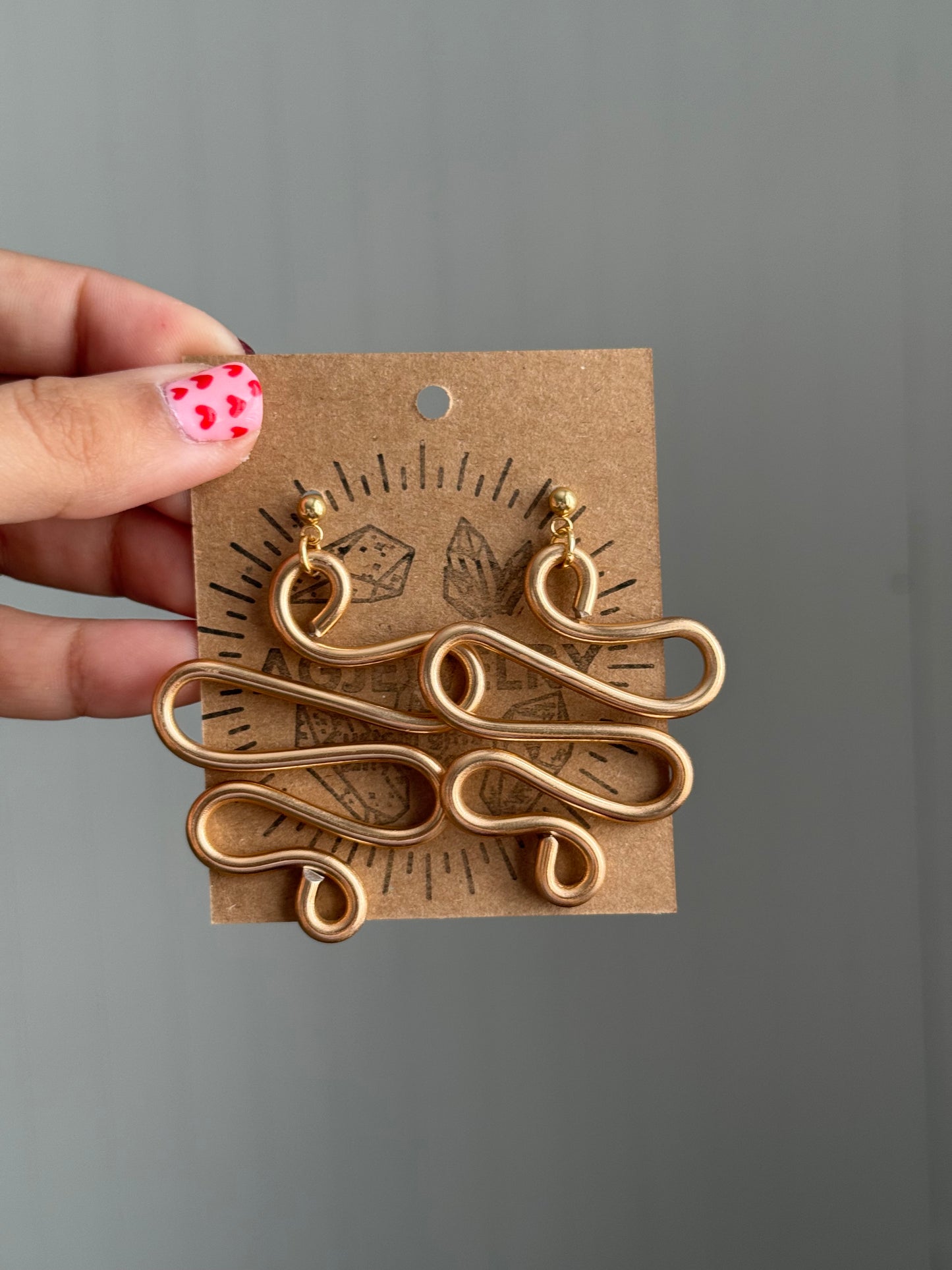 Chunky wire earrings ✨