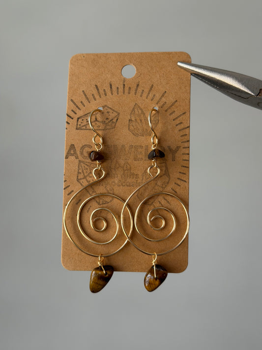 Tigers eye swirls