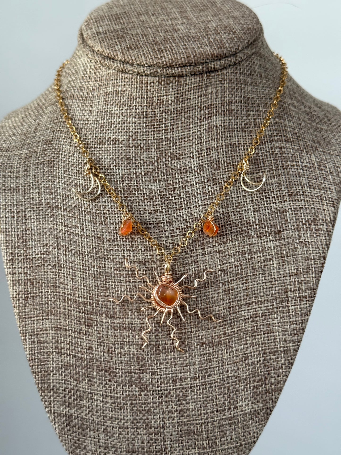 Customized Sun moon necklace 🌙🌞