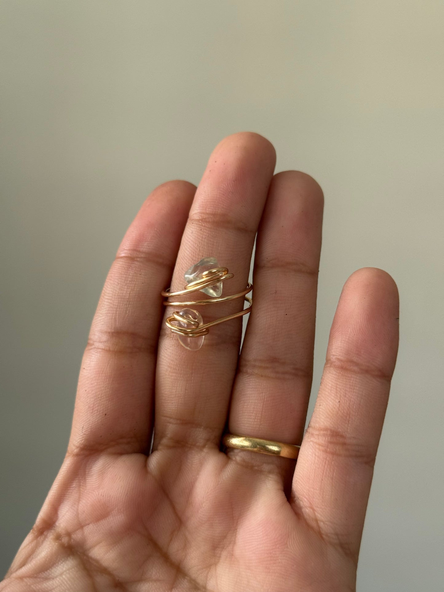 Double stone ring