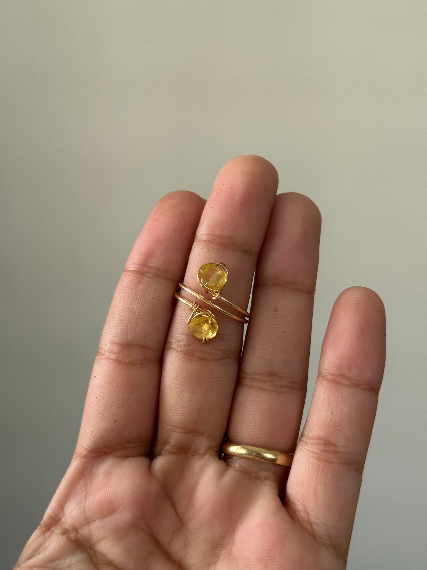 Double stone ring