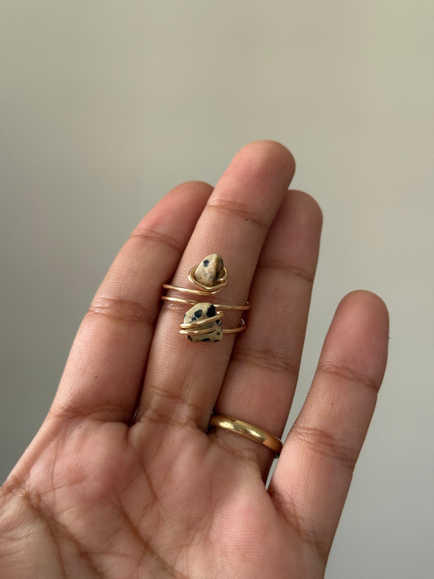 Double stone ring