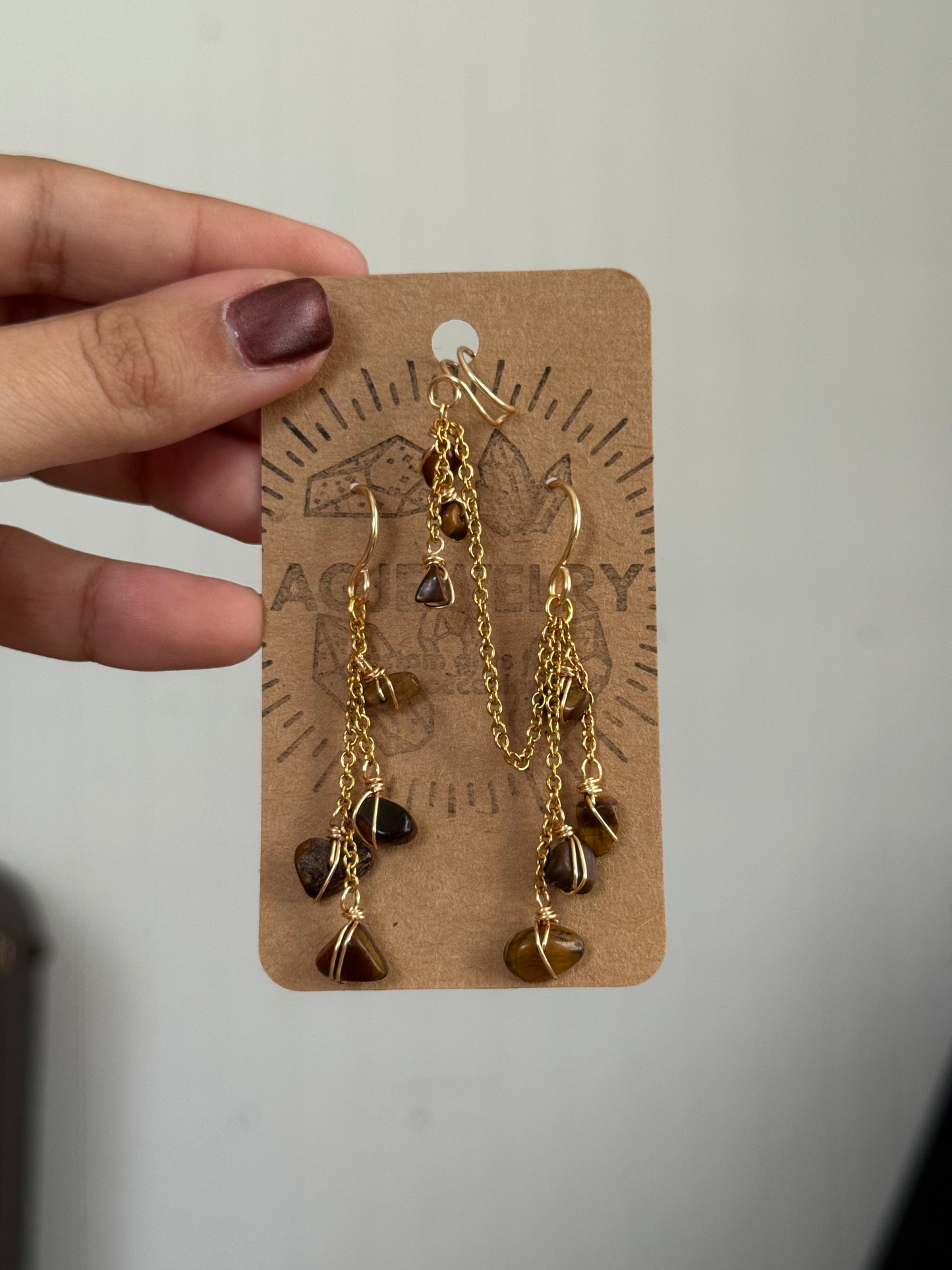Customized Earrings with ear cuff 🧚‍♀️✨
