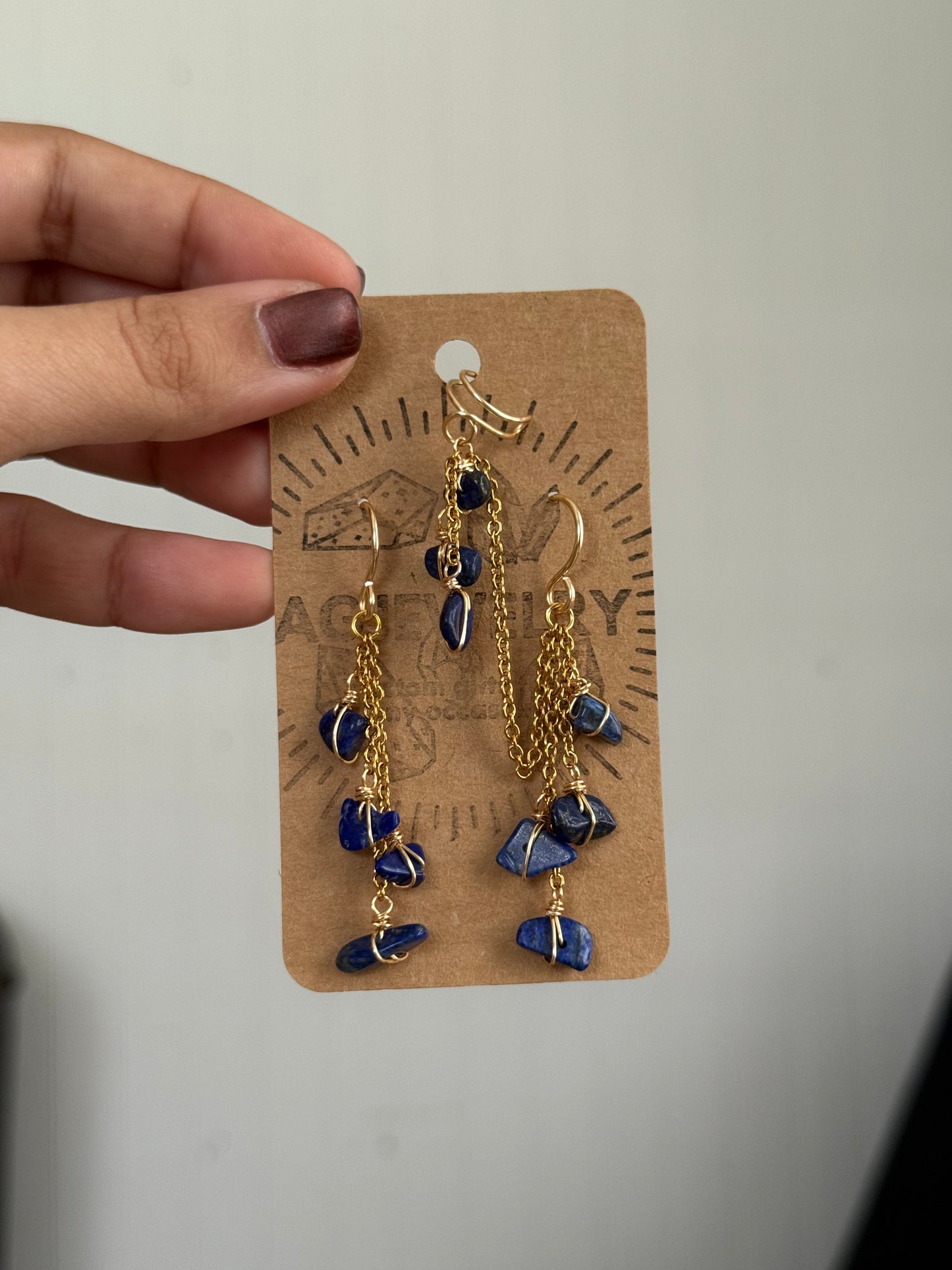 Customized Earrings with ear cuff 🧚‍♀️✨