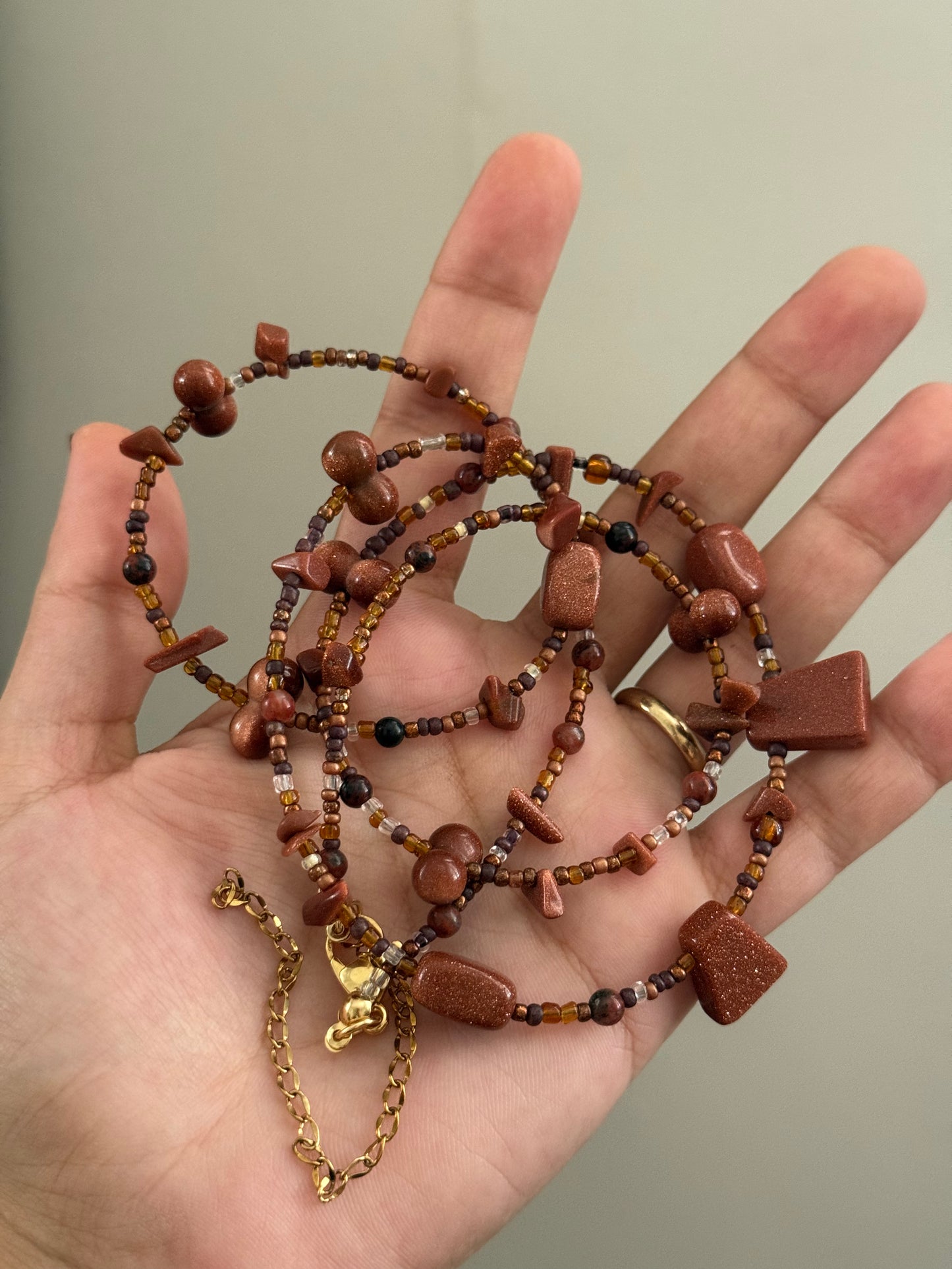 Sun stone waist bead