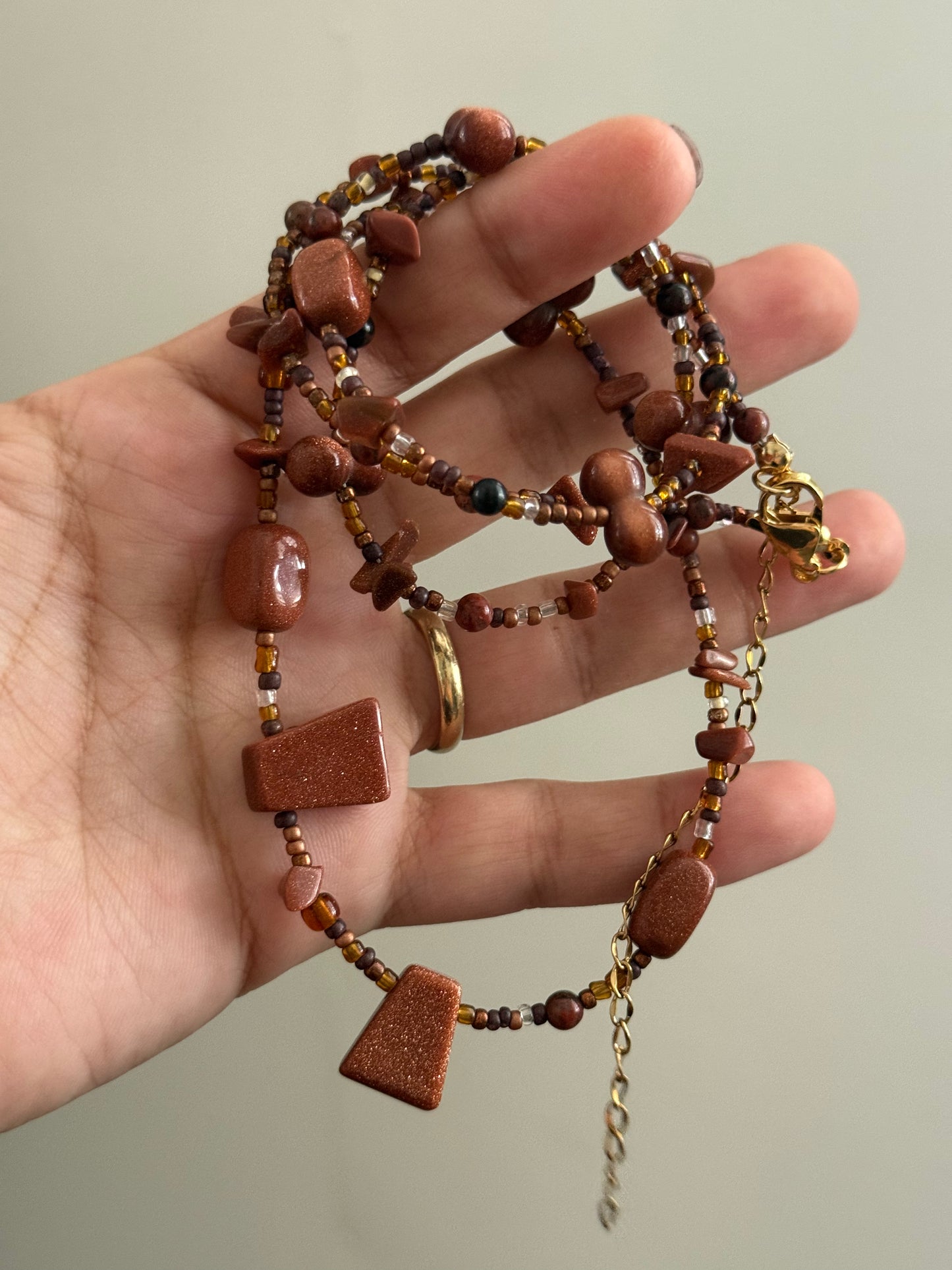Sun stone waist bead