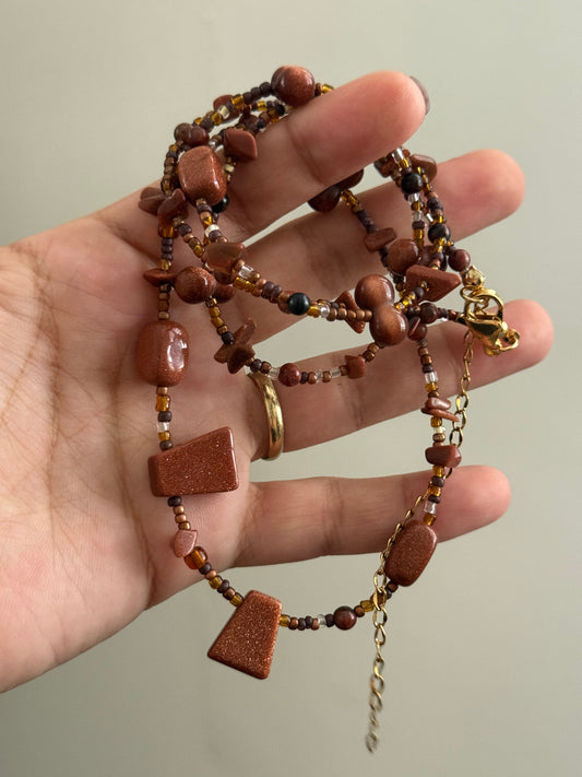 Sun stone waist bead