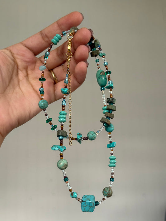 Turquoise waist bead