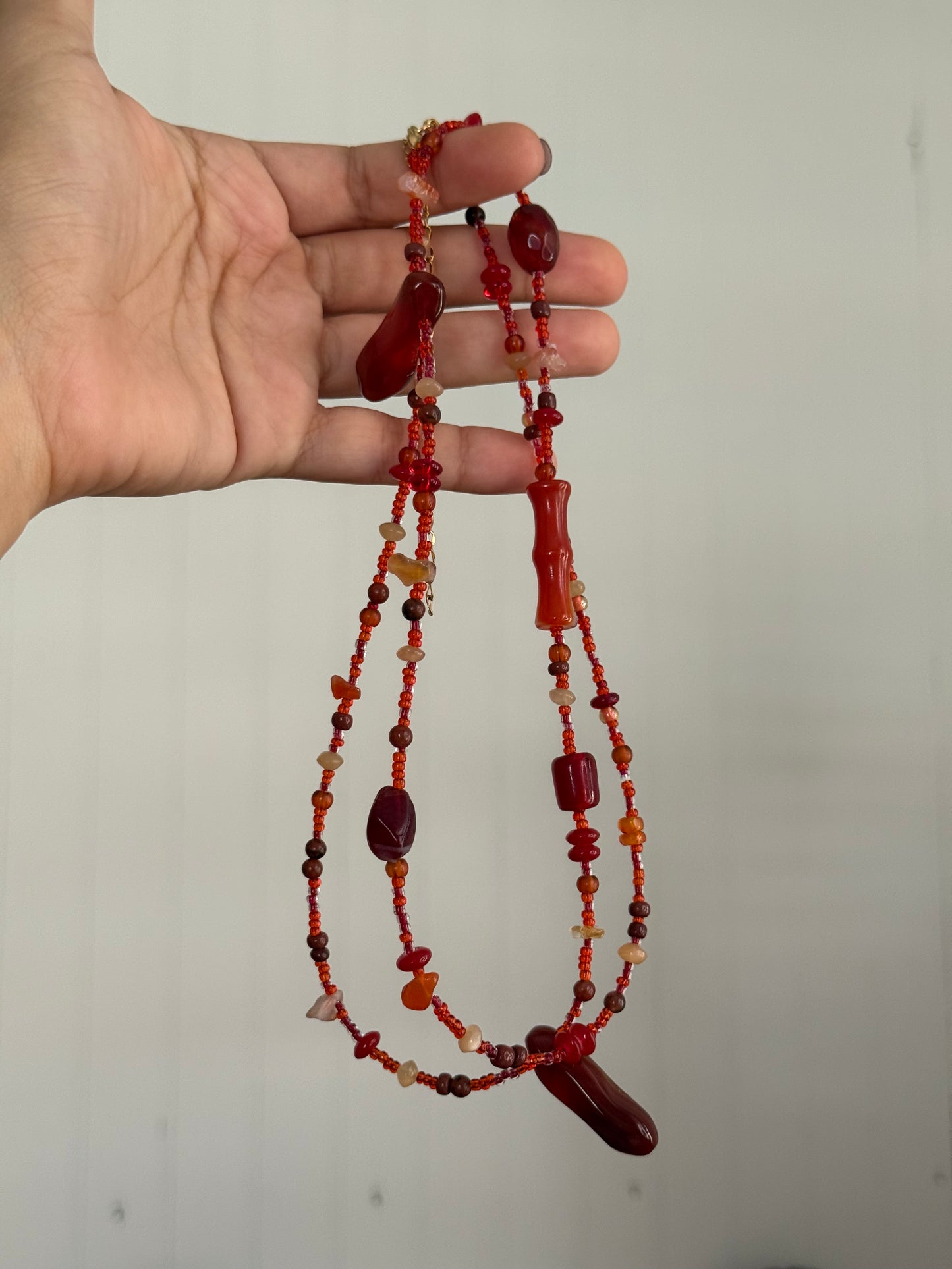 Carnelian waist bead