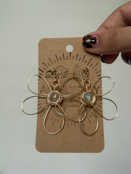 Flower earrings