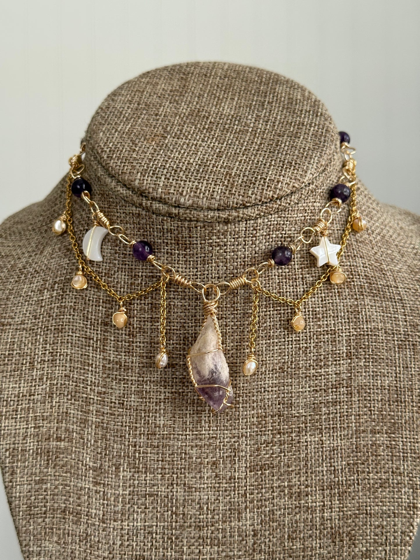 Amethyst fairy choker 💜