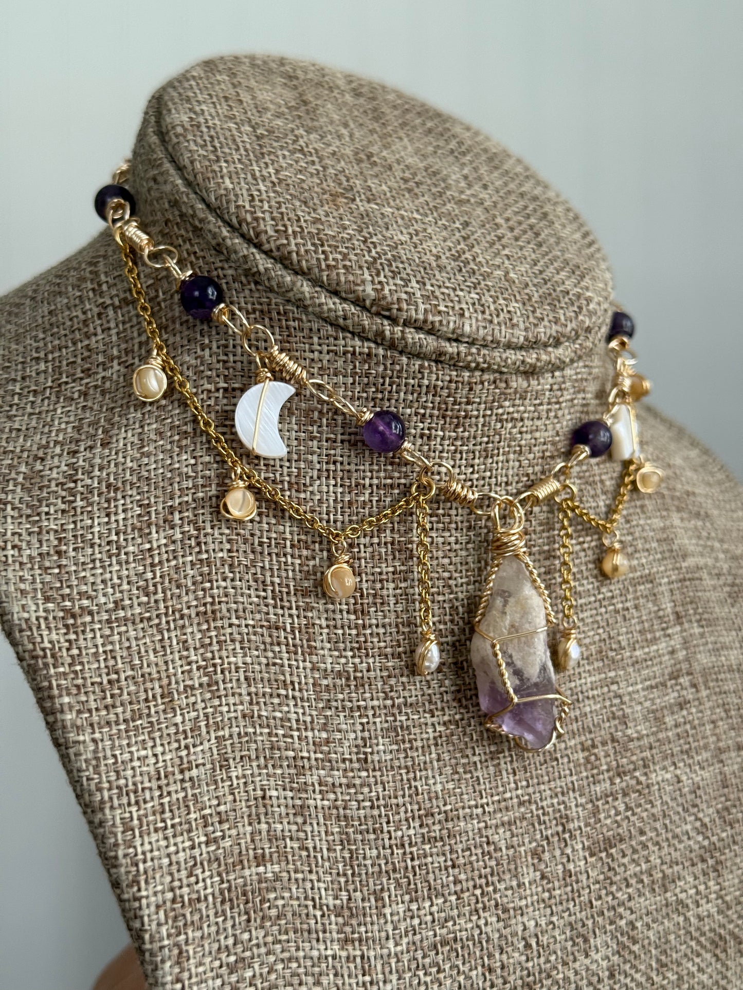 Amethyst fairy choker 💜