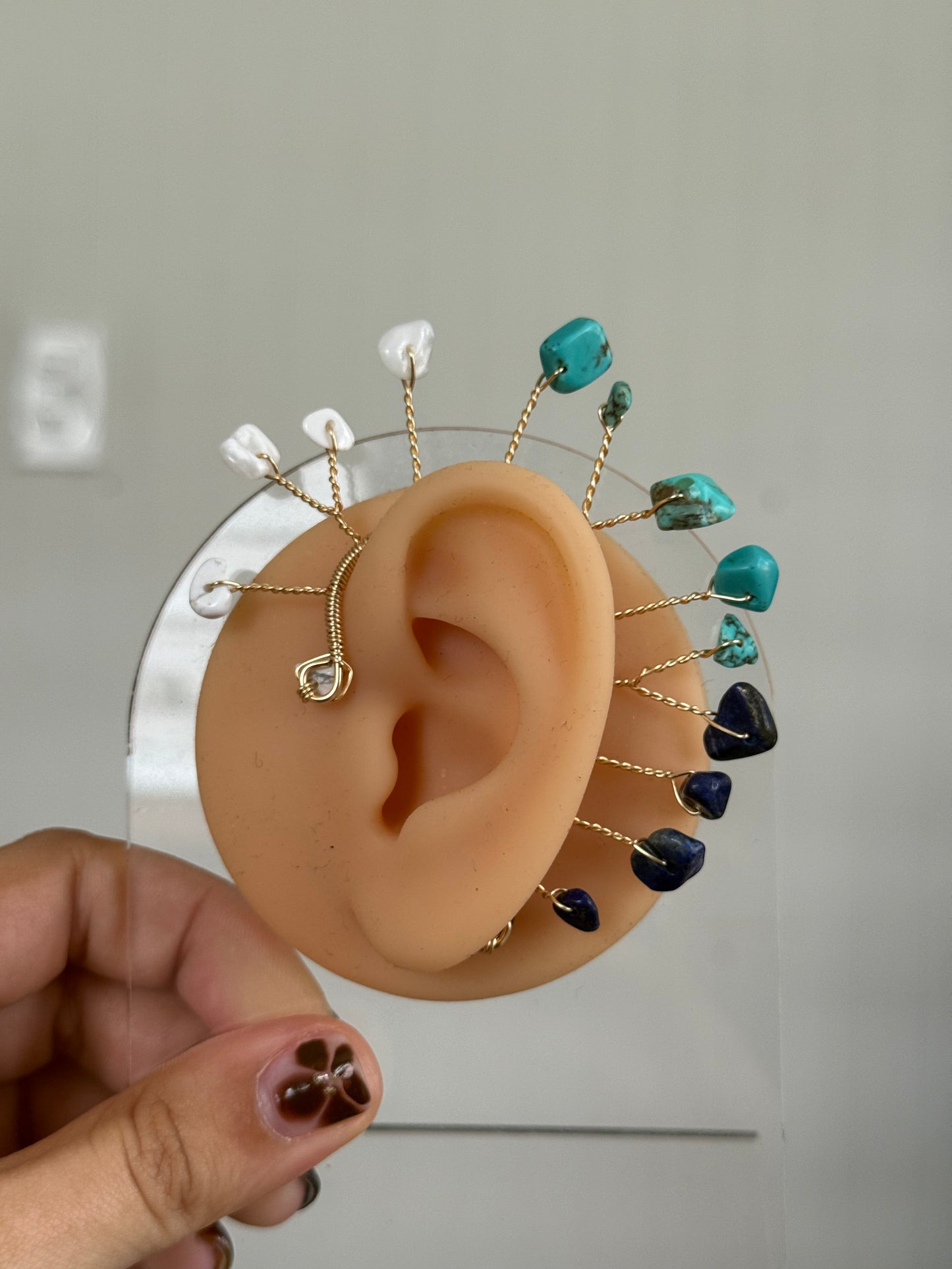 Tri tone large ear cuff ✨