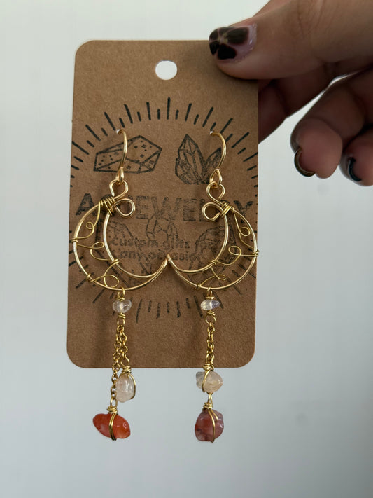 Half moon earrings 🌛