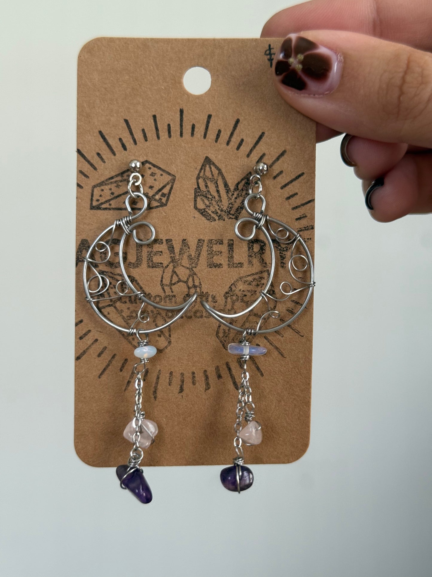 Half moon earrings 🌛