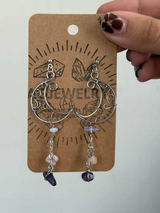 Half moon earrings 🌛