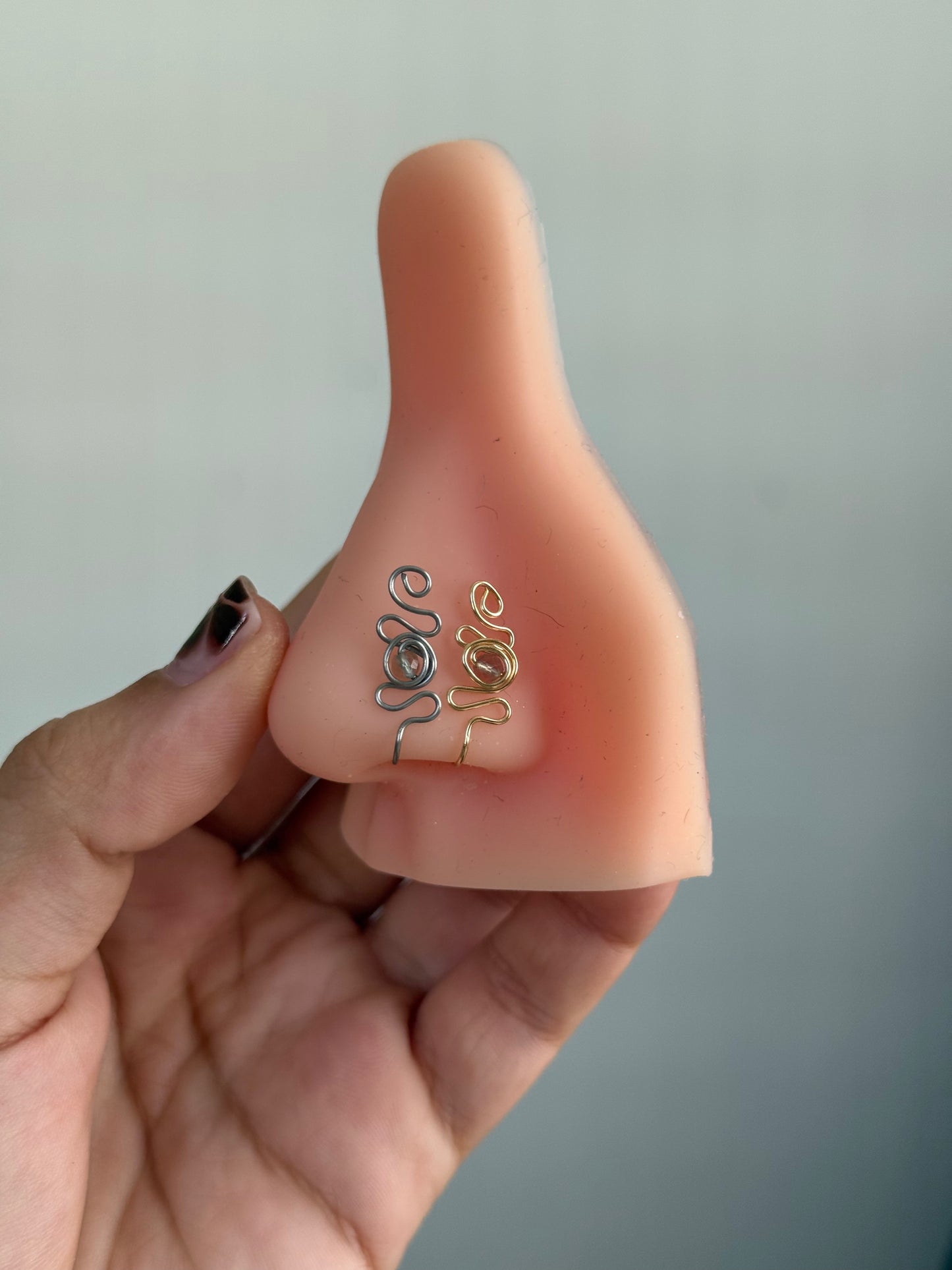Large nose cuff with stone 👃