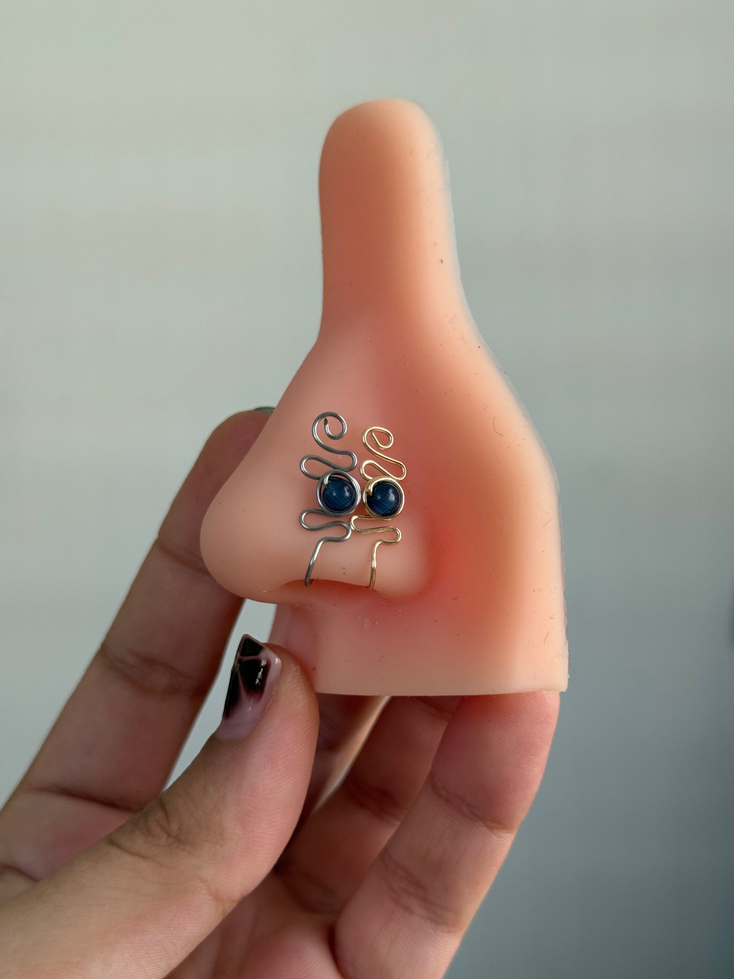 Large nose cuff with stone 👃