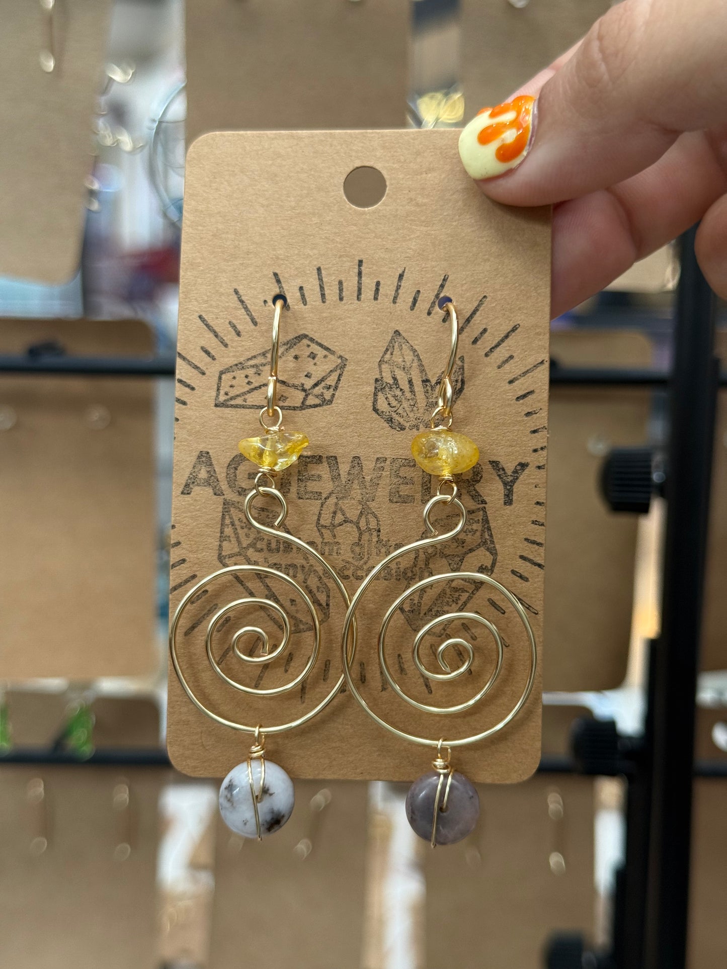 Citrine swirls