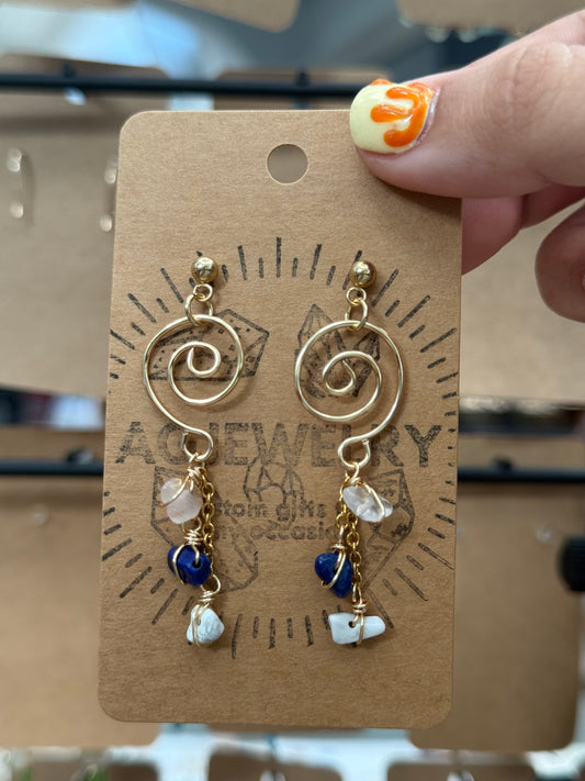 Swirl earrings
