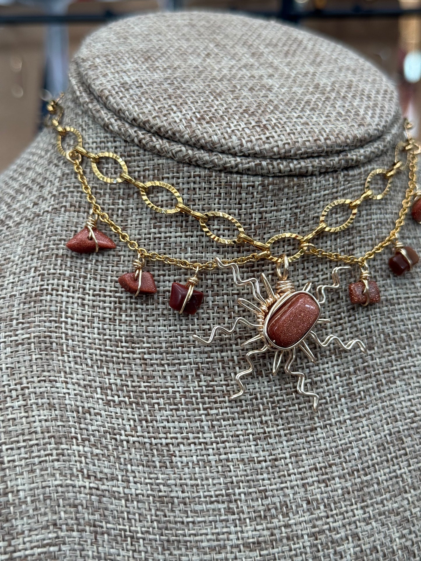 Sun stone sun fairy choker 🌰