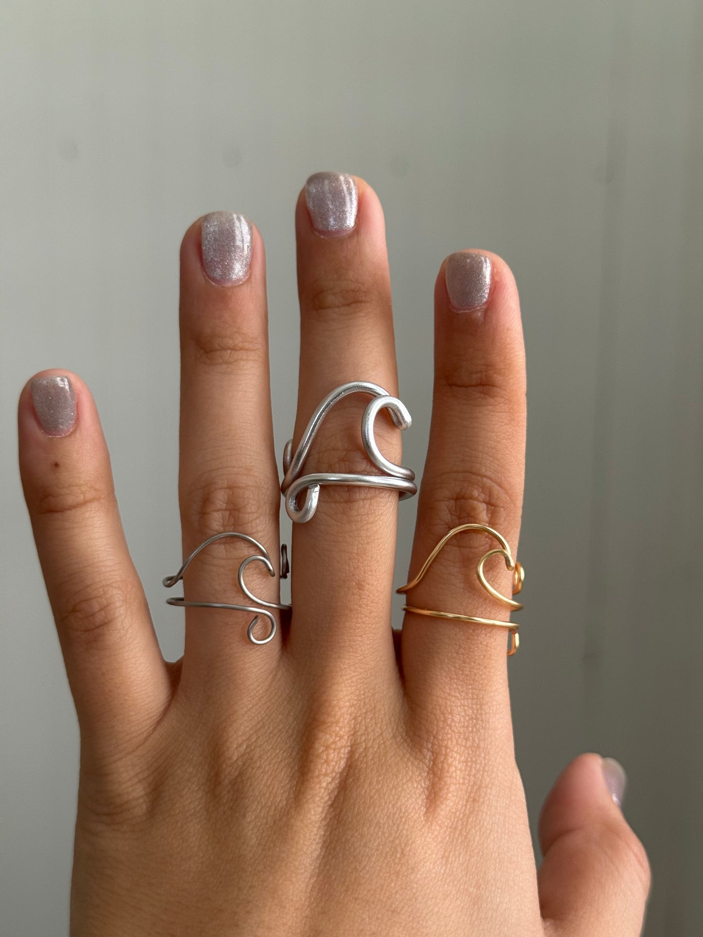 Wave wire ring 🌊